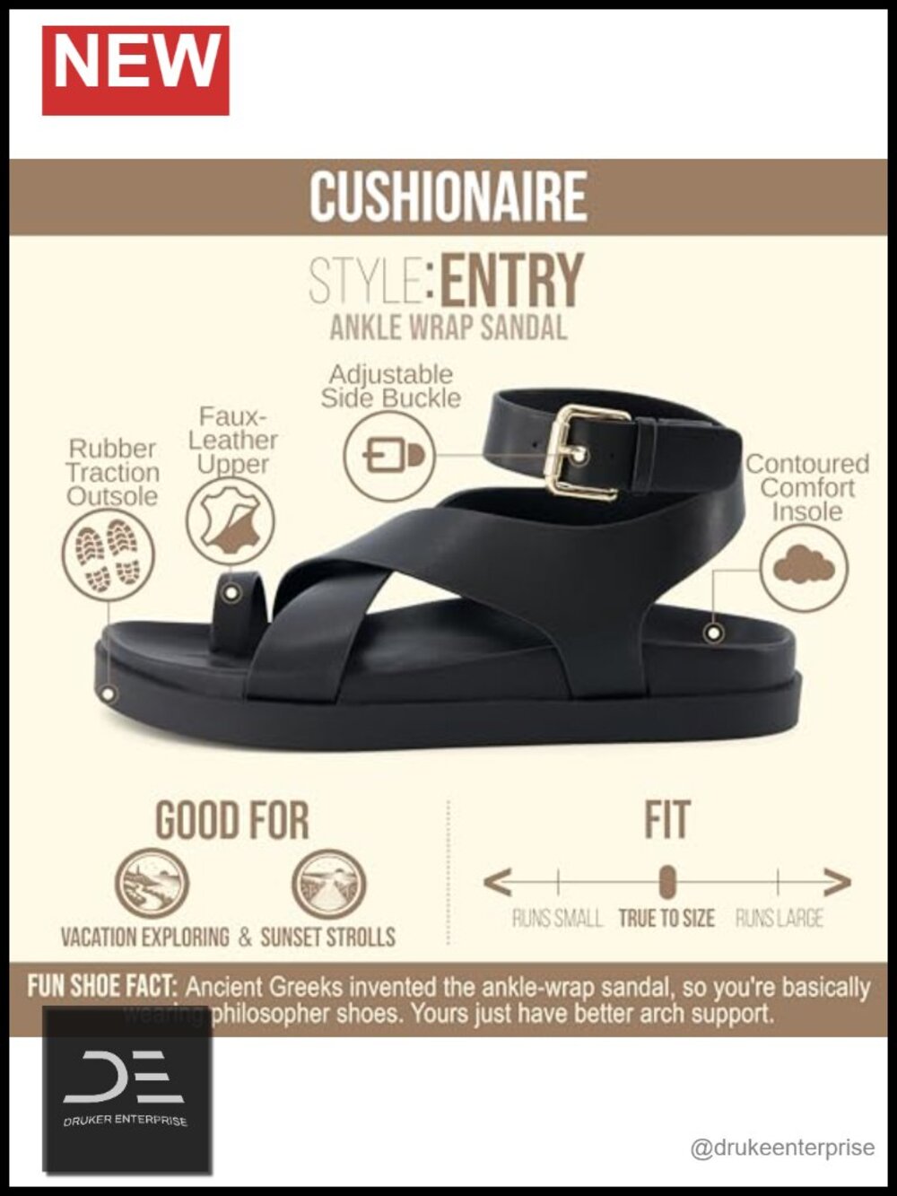 Vegan Leather Ankle Wrap Platform Sandals with Molded Footbed - Picture 3 of 6
